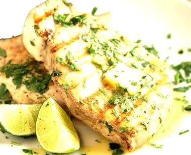 Grilled Swordfish with Coriander and Lime