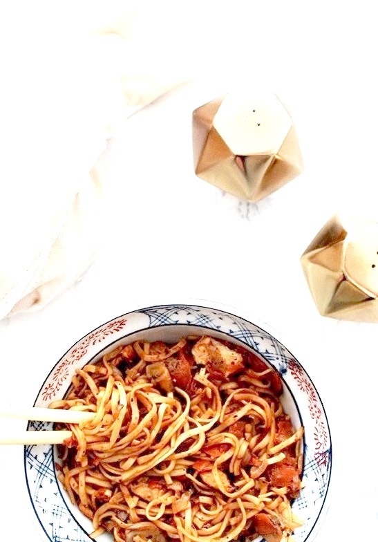 Chinese Honey Chicken and Vegetable Noodles L'Appartement Living